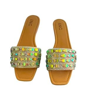 I.N.C. Flat Rhinestone Sandals | Size: 8.5